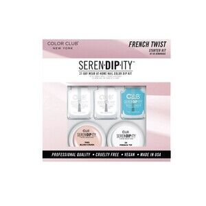 Color Club New York Serendipity 21 Day At Home Nail Color Dip Kit French Twist